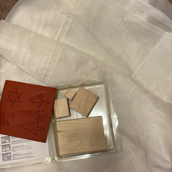 STAMPIN UP  ~ PATTERNED PINES ~ Set of (5)  Five Stamps ~ Unmounted!! - Picture 3 of 3